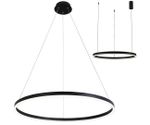 08228,19A(4000K) Подвес Тор черный d100 h150 Led 56W (4000K) 2 типа крепления, диммируемый, с пультом ДУ