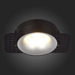 ST218.418.01 Св-к встр. Черный GU10 1*50W  IP20 D85xH30 165-265V Без ламп