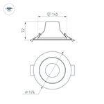 Светильник IM-STORM-R175-20W Day4000-MIX (WH, 80 deg, 230V) (Arlight, IP20 Металл, 3 года)