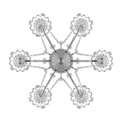 790064 Люстра SCHON 6x60W E14 Silver Lightstar