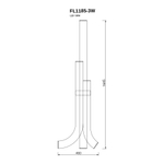 Торшер Duo FL1185-3W, LED