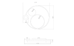 Потолочный светильник Arte Lamp STOCKHOLM A2690PL-1BK, 1хLED