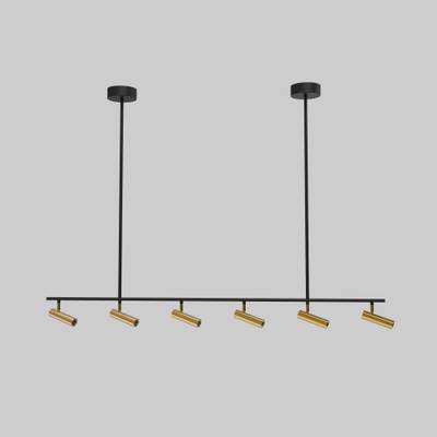 Потолочный светодиодный светильник с поворотным механизмом 20252/6 LED черный/латунь, LED