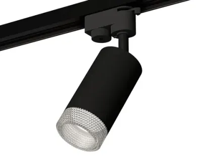 Комплект трекового светильника XT6323080 SBK/CL черный песок/прозрачный MR16 GU5.3 (A2521, C6323, N6150)