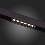 ST361.436.06 Магнитный трековый светильник Черный LED 1*6W 3000K 532Lm Ra&gt;80 36° IP20 L115xW22xH44 48V