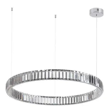 4930/45L L-VISION ODL24 591 хром/прозрачный металл/хрусталь Люстра LED 45W 4000K 5350Лм VEKIA