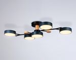Подвесной светодиодный светильник FL4835/5 BK черный 3000K-6400K 70W 830*400*160 (ПДУ ИК)