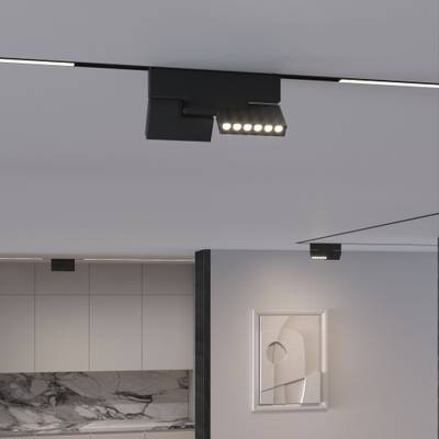 Slim Magnetic Трековый светильник 22W 4000K Mobi чёрный 85191/01