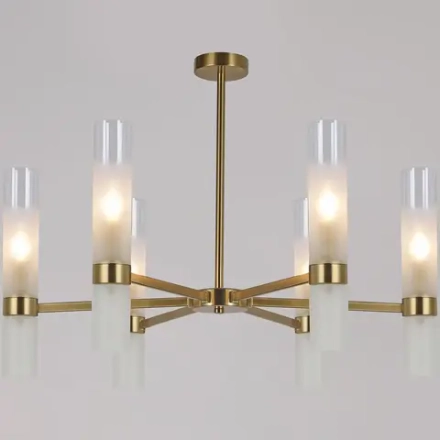 IL0279-6P-79 BRASS светильник потолочный ILLUMICO, E14х6
