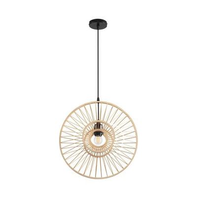 8383/1 ECO LN черный/бежевый, металл/бамбук Подвес E27 40W 220V CHAKRA