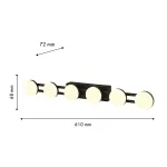 Бра Moti 4601-1W, 6*LED*2W, 1080LM, 3000K. ТМ F-Promo