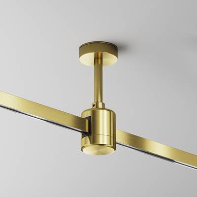 Крепление потолочное Short 78мм с прямым коннектором питания Flarity латунь, TRA156C-IPC1-BS. TM Maytoni