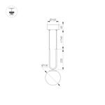 Светильник SP-BEADS-HANG-U-R130-10W Warm3000 (BK-GD, 275 deg, 230V) (Arlight, IP20 Металл, 5 лет)