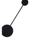 2208-1B,19 Настенный светильник Фирс черный d14 h50 Led 5W (4000K)