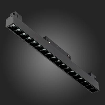 ST361.436.18 Магнитный трековый светильник Черный LED 1*18W 3000K 1 407Lm Ra&gt;80 36° IP20 L331xW22xH44 48V