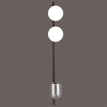 4681/2WA WALLI ODL20 685 черный/белый Настенный светильник E14 2*40W 220V FLOWER