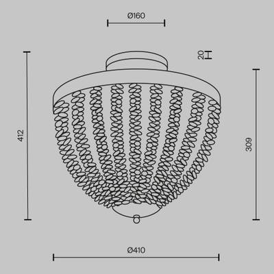 Потолочный светильник Intrigue E14х3 MOD440CL-03BS. TM Maytoni