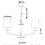 Подвесная люстра Arte Lamp EDDA A1048LM-10CC, 10хE14