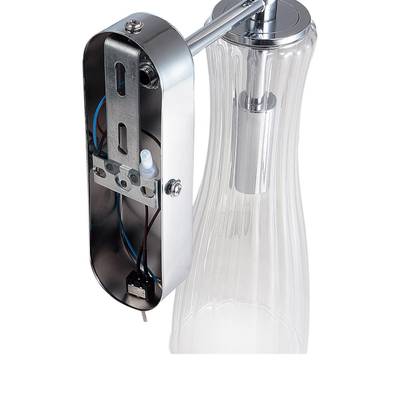 8268/1W NEOCLASSI хром/белый/прозрачный, металл/керамика/стекло Бра Е14 1*40W 220V EMILY