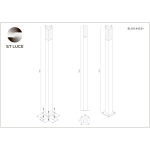 SL101.415.01 Светильник уличный наземный ST-Luce черный/Белый LED 1*3W 4000K