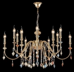 Люстра Crystal Lux MERCEDES SP6+6 GOLD/COLOR 0951/312