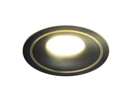 Встраиваемый точечный светильник TN121 BK/S черный/песок GU5.3 D100*30