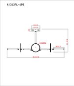 Люстра на штанге Arte Lamp SIENNA A1363PL-6PB, 1хLED