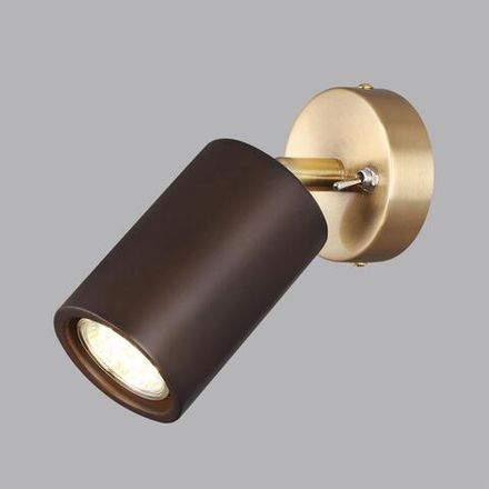 7062/1W MINIMA ODL25 237 Настенный светильник темное дерево/металл с выкл. IP20 GU10 LED 7W 220V CAUCHO
