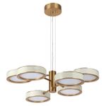 5450/99L L-VISION ODL_EX26 молочный/античная бронза/металл/керамика/хрусталь/акрил Подвес LED x 99W 2000К/3000K/4000K/переключ. RIVIERA