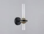 Светильник настенный LH55355/2 BK/CGD/CL черный/золото/прозрачный G9/2 max 30W 150*100*320