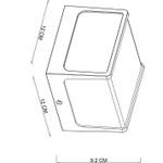 Уличный настенный светильник Arte Lamp LANCIA A6418AL-1BK, 1хLED