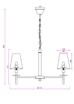 Подвесная люстра Arte Lamp RICCARDO A4075LM-5BK, 5хE14