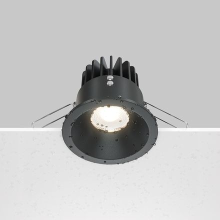 Встраиваемый светильник Zoom 3000K 1x12Вт 60° IP 65, DL034-2-L12B. TM Maytoni
