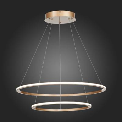 ST604.243.56 Светильник подвесной ST-Luce Золотистый/Белый LED 1*56W 4000K