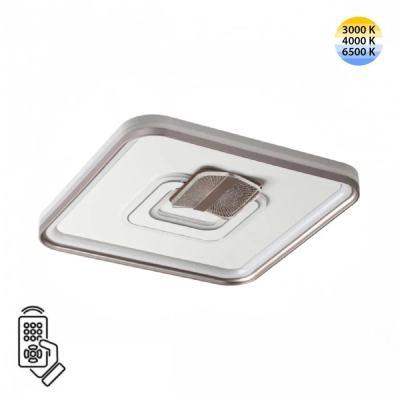 7786/85L PIKO LED SN 607 Светильник металл/белый/бронза LED 85Вт 3000-6500K 490х490 IP20 пульт ДУ GEMINI