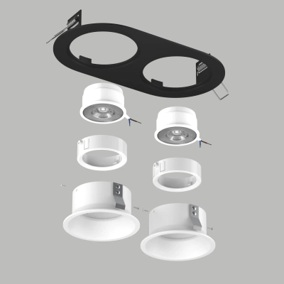 D6570606WMOD Светильник DOMINO ROUND под LED модуль/лампу МR16 (214657+214606+214606+214006+214006)