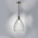 798021 Люстра GENNI 1х40W E27 ЛАТУНЬ/ПРОЗРАЧНЫЙ Lightstar