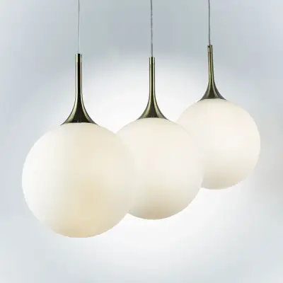 813031 Подвес GLOBO 1х40W E14 electroplating bronze/white Lightstar