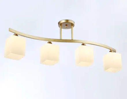 Светильник подвесной TR303122/4 CGD/FR золото/белый матовый E27/4 max 40W 840*150*300