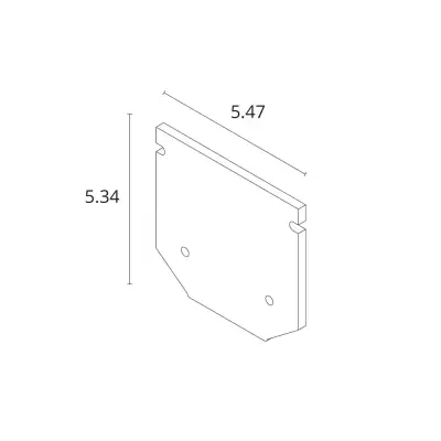 Заглушка для профиля EXPERT-ACCESSORIES A641005E