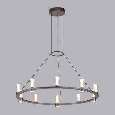 7143/70L HIGHTECH ODL26 513 светильник темный никель/акрилл/металл IP20 LED 60W 3830Лм 3000K 180° 220V DEFANCE