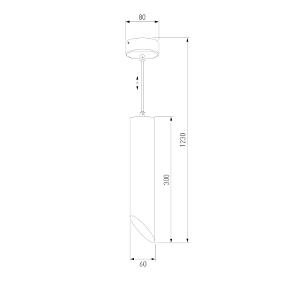 Подвесной светильник 7011 MR16 WH/GD белый/золото, GU10х1