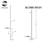 SL1580.105.01 Торшер ST-Luce Никель/Белый LED 1*25W 3200K