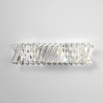 Светодиодный настенный светильник с хрусталем 101005 LED никель хрусталь Strotskis, LED