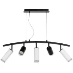LR7353728630 Люстра RULLO 5х50W GU10 ЧЕРНЫЙ/БЕЛЫЙ (571735+214437-2+214486-3+202430-5)