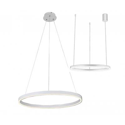 08213,01A(4000K) Подвес Тор белый d60 h150 Led 33W (4000K) 2 типа крепления