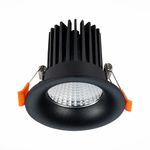 ST703.438.10 Св-к встр. Черный LED 1*10W 3000K 900Lm Ra&gt;90 38° IP20 D85xH75 170-240V