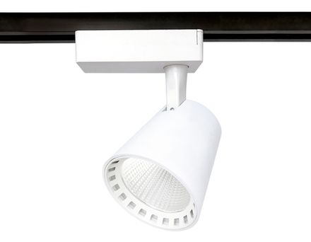 Трековый однофазный светодиодный светильник GL5974 WH белый LED 15W 4200K 24°