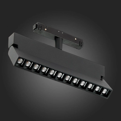 ST362.446.12 Магнитный трековый светильник Черный LED 1*12W 4000K 1 009Lm Ra>80 36° IP20 L219xW22xH134 48V