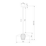 Подвесной светильник 50259/1 черный/дымчатый, G9х1